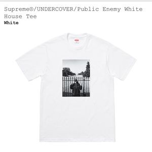 Supreme x Undercover x Public Enemy White House T-